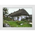 thumbnail image 1 of Flaherty, Dennis 32x23 White Modern Wood Framed Museum Art Print Titled - Ireland, Adare Cottage surrounded by a garden, 1 of 4