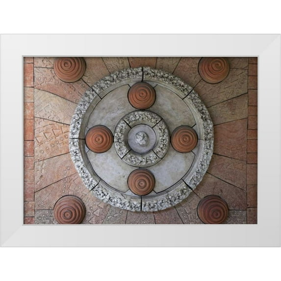 Flaherty, Dennis 32x24 White Modern Wood Framed Museum Art Print Titled - Japan, Ikoma Art display inside train station