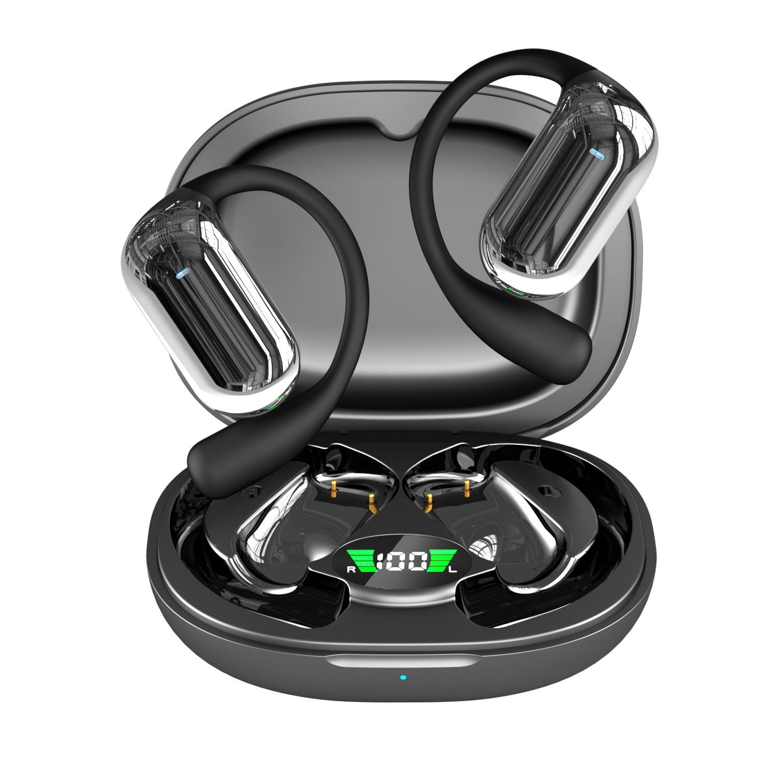 Flaiao AI Translator Earbuds - 144-Language Real-Time Translation | Bluetooth 5.4 for iOS/Android | Touchscreen Control | Travel & Business Essential