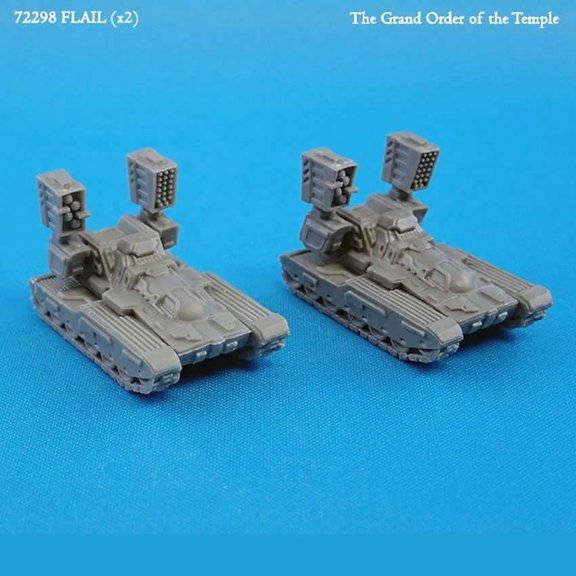 Flail Tank Miniature N-Scale CAV Strike Operations Reaper Miniatures