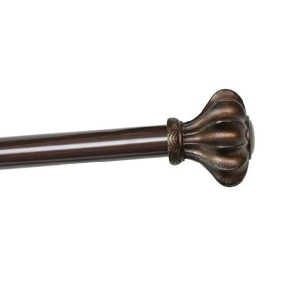 Flair Decorative Window Curtain Rod 28-48" - Cocoa