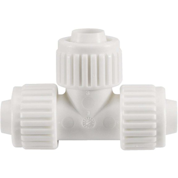 Flair-It PEX Pipe Tee Plastic - Tee Fitting, Easy Installation - 1 Piece, 3/4 x 3/4 x 3/4 In