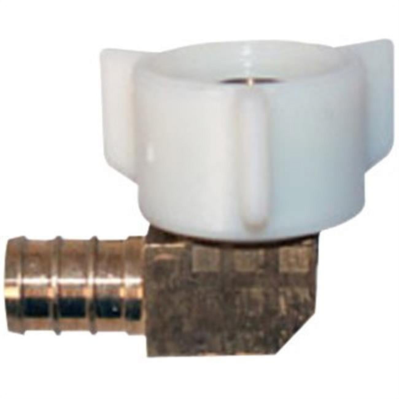 FlairIt 51198 Brass Swivel Elbow 1/2" Barb x 1/2" FPT Cone Connector