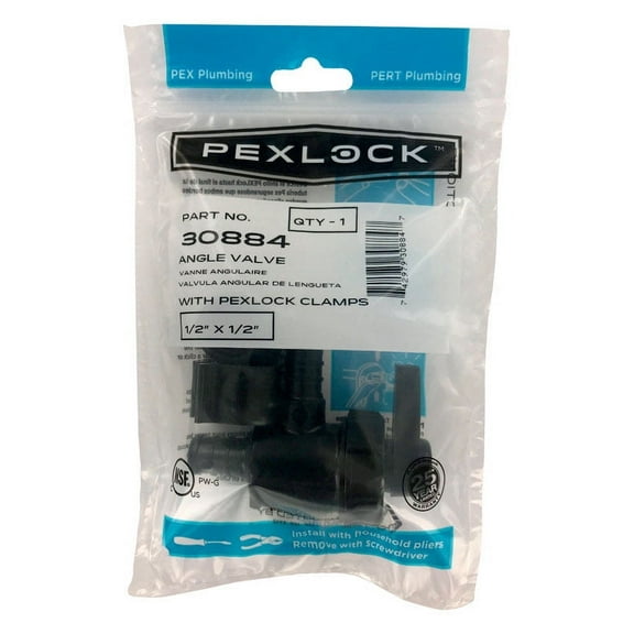Flair-It PEXLock 1/2 in. Dia. x 1/2 in. Dia. Angle Stop Valve 100 psi