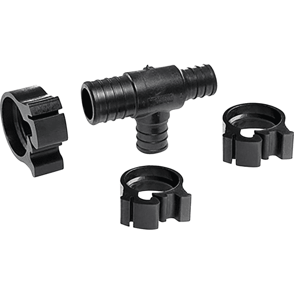Flair-It PEXLock Plastic Reducing PEX Tee - Single Pack Residential Use, Standard Application