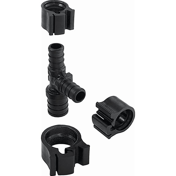 Flair-It PEXLock Plastic Reducing PEX Tee - Single Pack Residential Use, Standard Application
