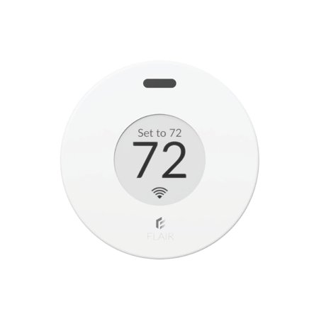 Flair Puck, WiFi Wireless Thermostat (Pearl White). Controls Flair Smart Vents. Compatible with Alexa, works with ecobee, Honeywell smart thermostats, and Google Assistant.