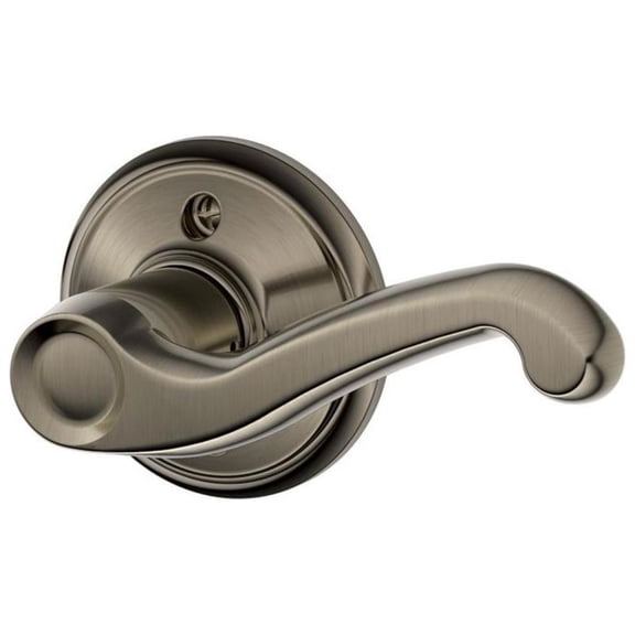 Flair Right Handed Lever Non-Turning Lock, Antique Pewter (F170 FLA 620 RH)