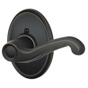 Flair Right Handed Lever with Wakefield Trim Non-Turning Lock, Aged Bronze (F170 FLA 716 WKF RH)