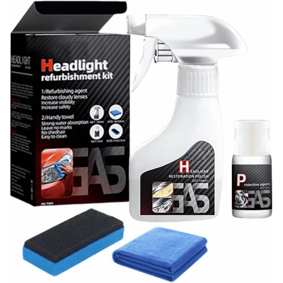 Flairaura Headlight Cleaner, Peachloft Headlight Restoration Spray