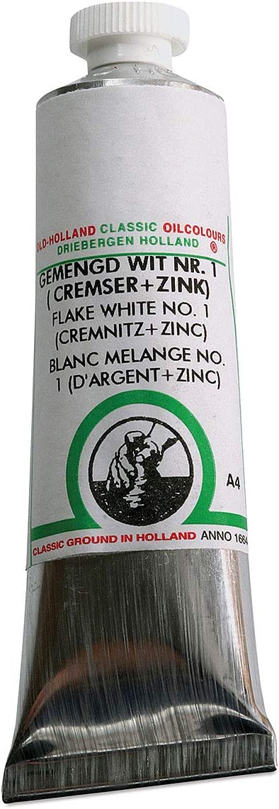 Flake White Oil Paint - 40 ml Tube - Walmart.com