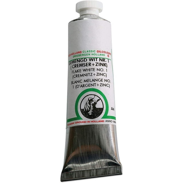 Flake White Oil Paint - 40 ml Tube - Walmart.com