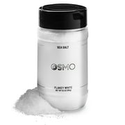 Osmo Flakey White Sea Salt, 6.5 oz Kosher Certified Flakes, Gluten-Free Seasoning