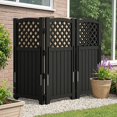 Flamaker Outdoor Privacy Fence Screen 4 Panel for Air Conditioner ...