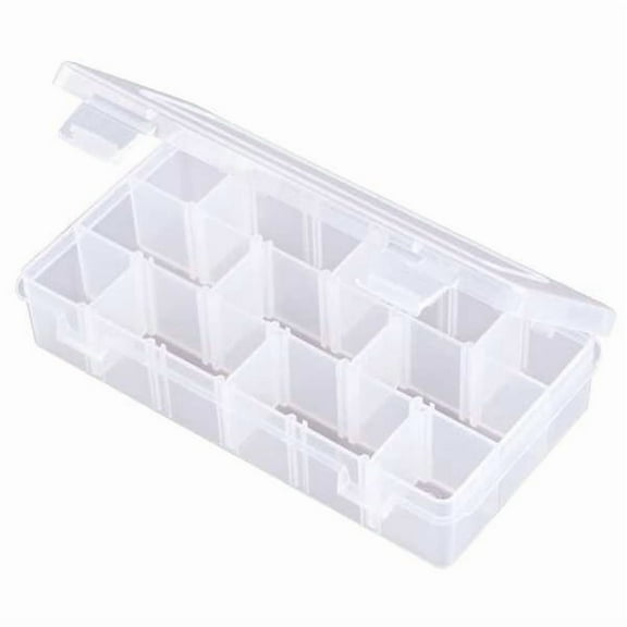 Flambeau Adj Comprt Bx,Dbl,Translucent,1 1/2 in 6703TW