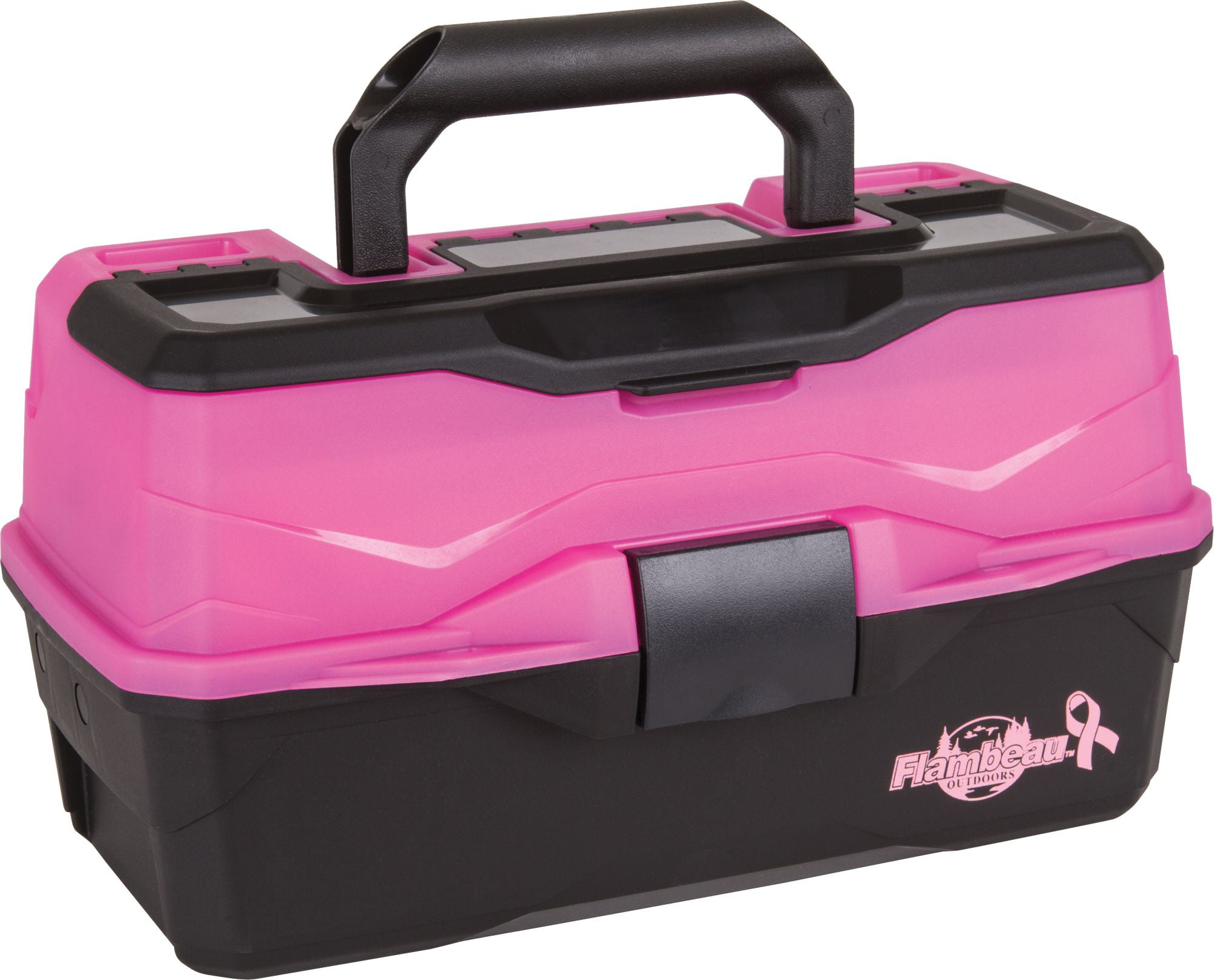 Flambeau Pink Support The Cure Tackle Box 2017 2 Tray Freshwater Fishing