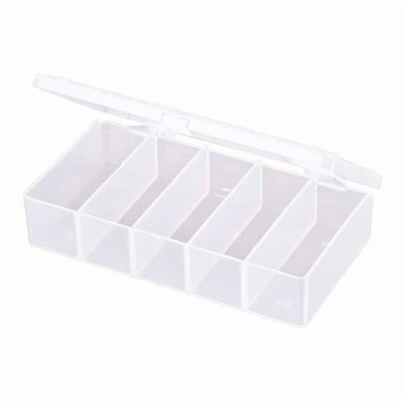 Compartment Box with 5 compartments, Plastic, 1 5/16 in H x 2-15/16 in W T155