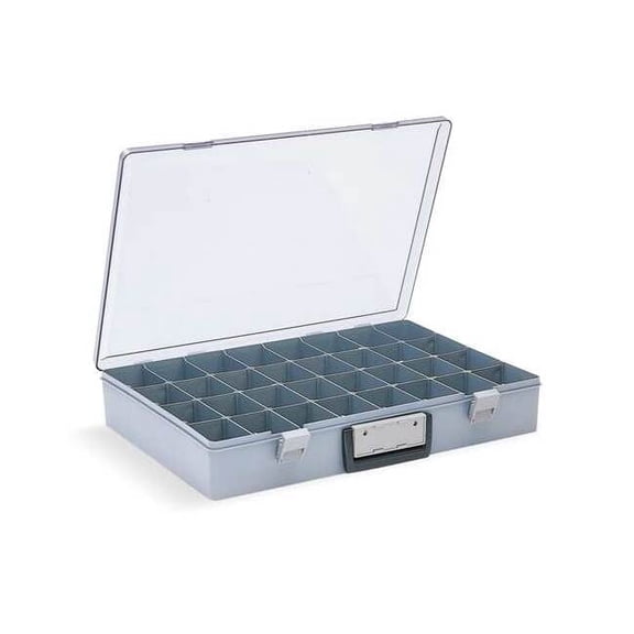 Flambeau Comprt Bx,Dbl Positive Locking,Gray,3 in 6745AZ