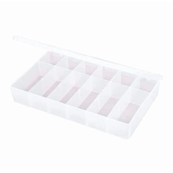 Flambeau Comprt Bx,Snap,Translucent,1 3/4 in T612