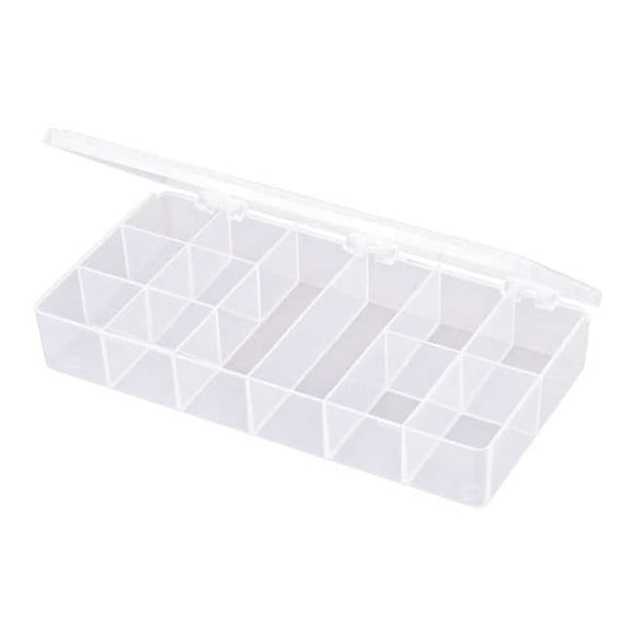 Flambeau Compartment Box with 12 compartments, Plastic, 1 3/8 in H x 4 in W T201