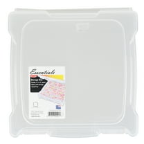 Flambeau Essentials, 26912AE, Scrapbook Box, Craft and Hobby Storage Box, Clear, 12 inches, Plastic