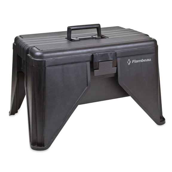 Flambeau Hardware Stand N Store Step Stool - Black