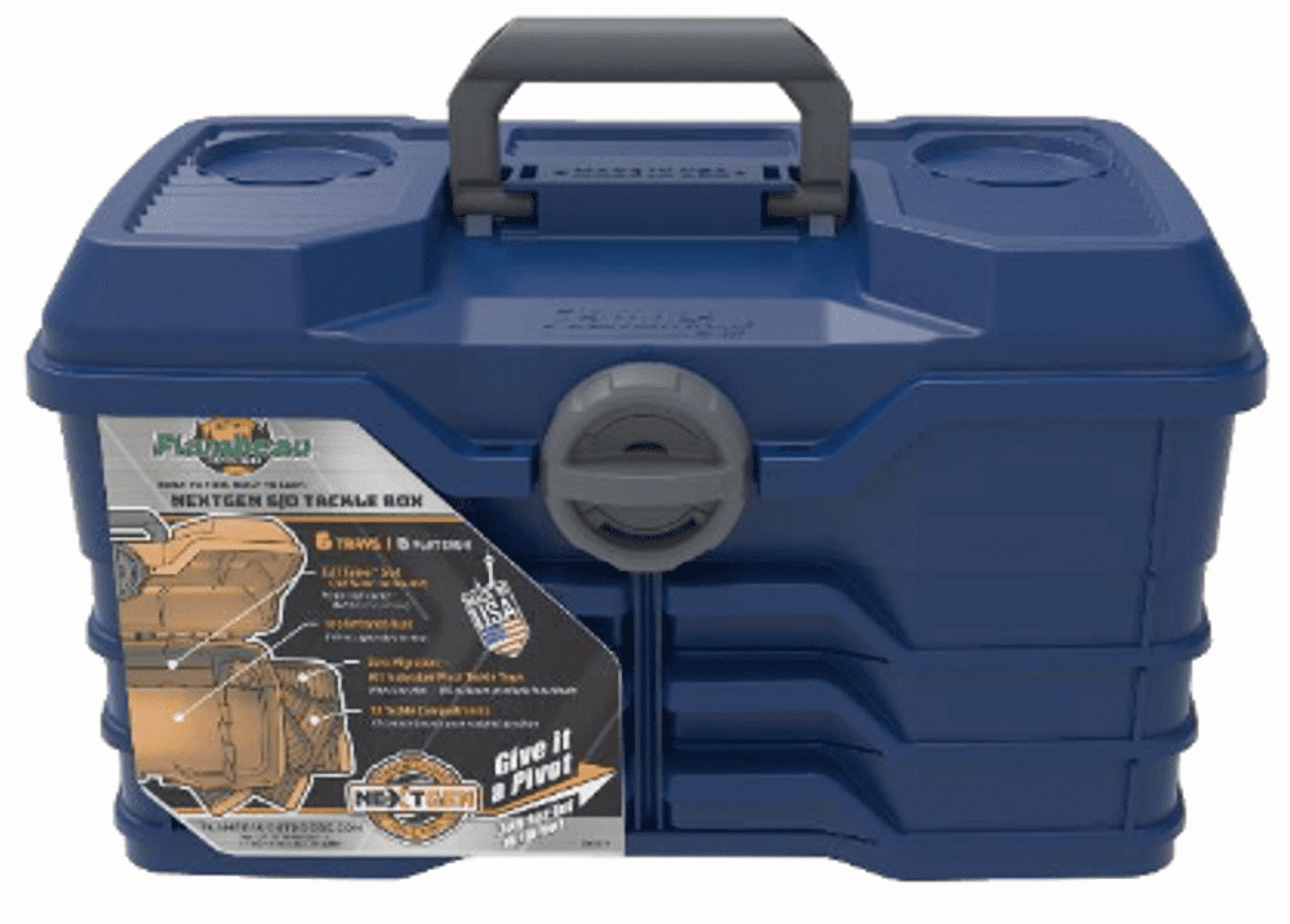 Flambeau Outdoors, NextGen 60 Large Tackle Box, 15.5 inches