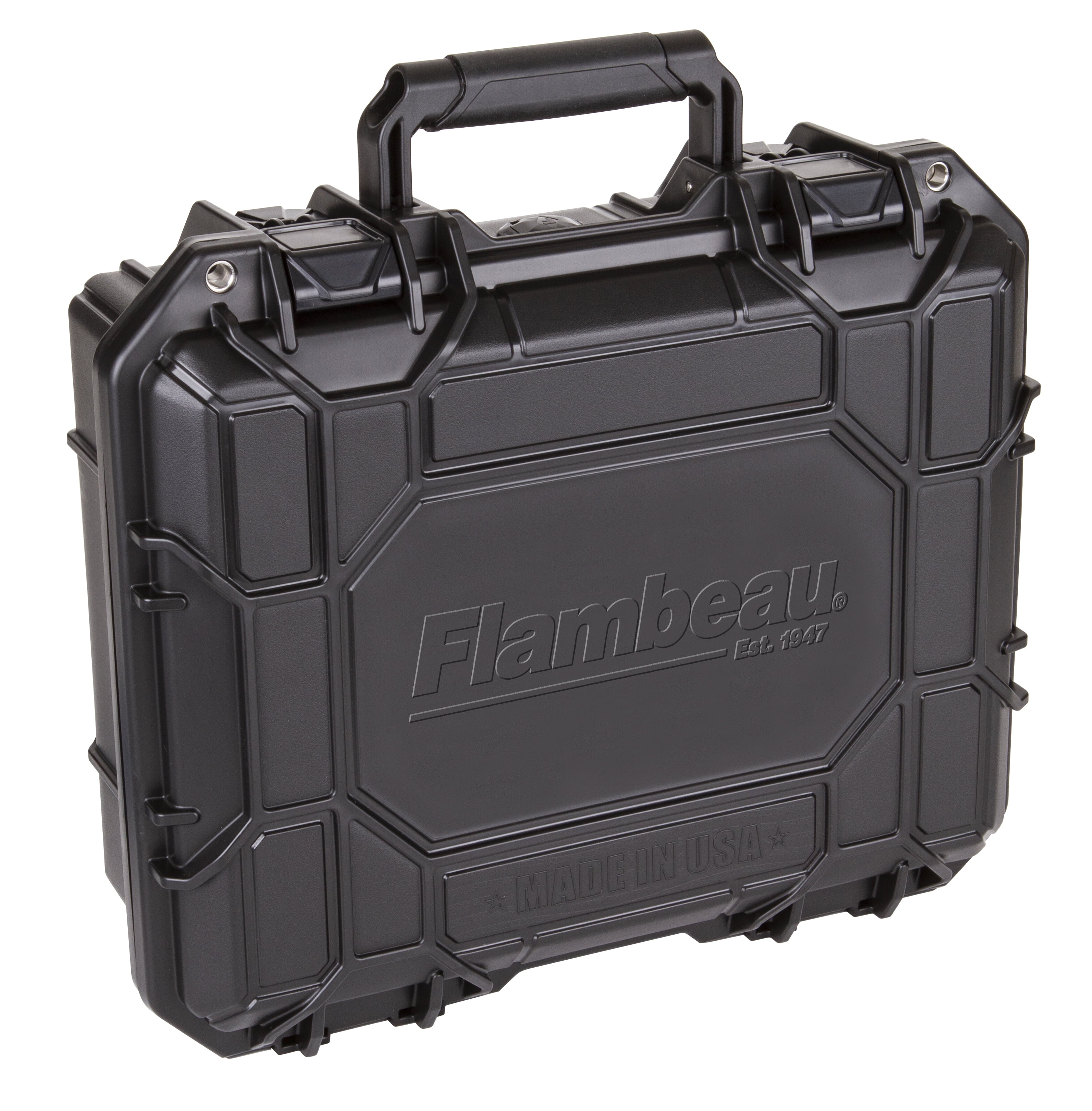 Flambeau Outdoors, Range Locker HD Series Pistol Case, Black, 13.3