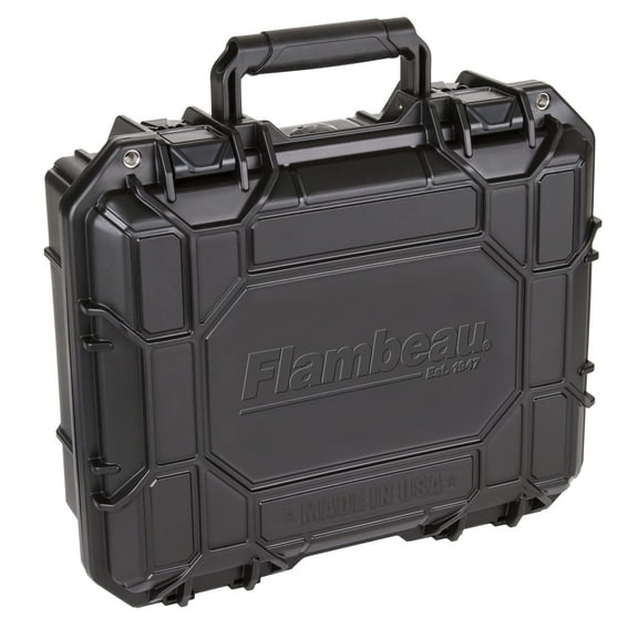 Flambeau Outdoors, Range Locker HD Series Pistol Case,  Black, 13.3 inches, Plastic, 1312SN