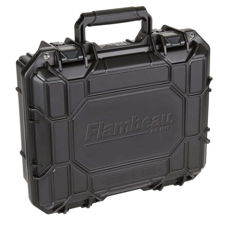 Flambeau Outdoors, Range Locker HD Series Pistol Case, Black, 13.3