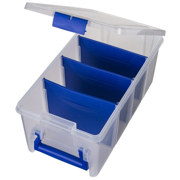 Flambeau Outdoors Super Half Satchel, Fishing Tackle and Gear Storage, Large, Clear