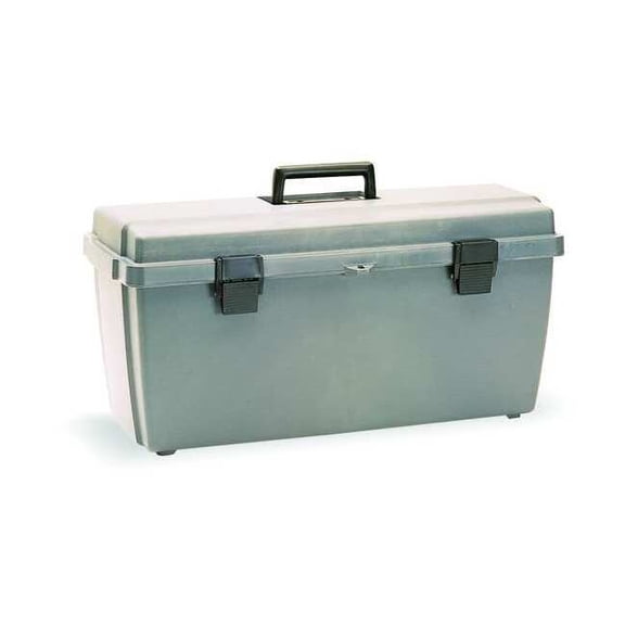 Flambeau Tool Box, Plastic, Gray, 20 in W x 9 in D x 8 in H 6757WG