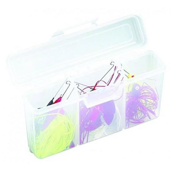 Flambeau Small Spinnerbait Fishing Tackle Box with 1 Tray, 3 Compartments