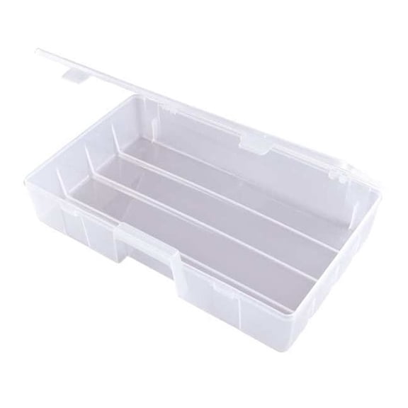 Storage Box with 1 compartments, Plastic, 3 3/16 in H x 8-7/8 in W
