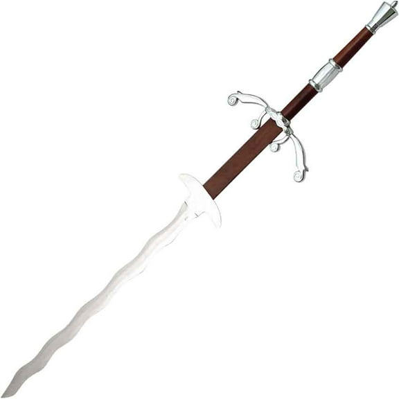 SZCO 51" II Sword with Leather Wrapped Handle, Chrome Guard and Pommel, Includes Sheath