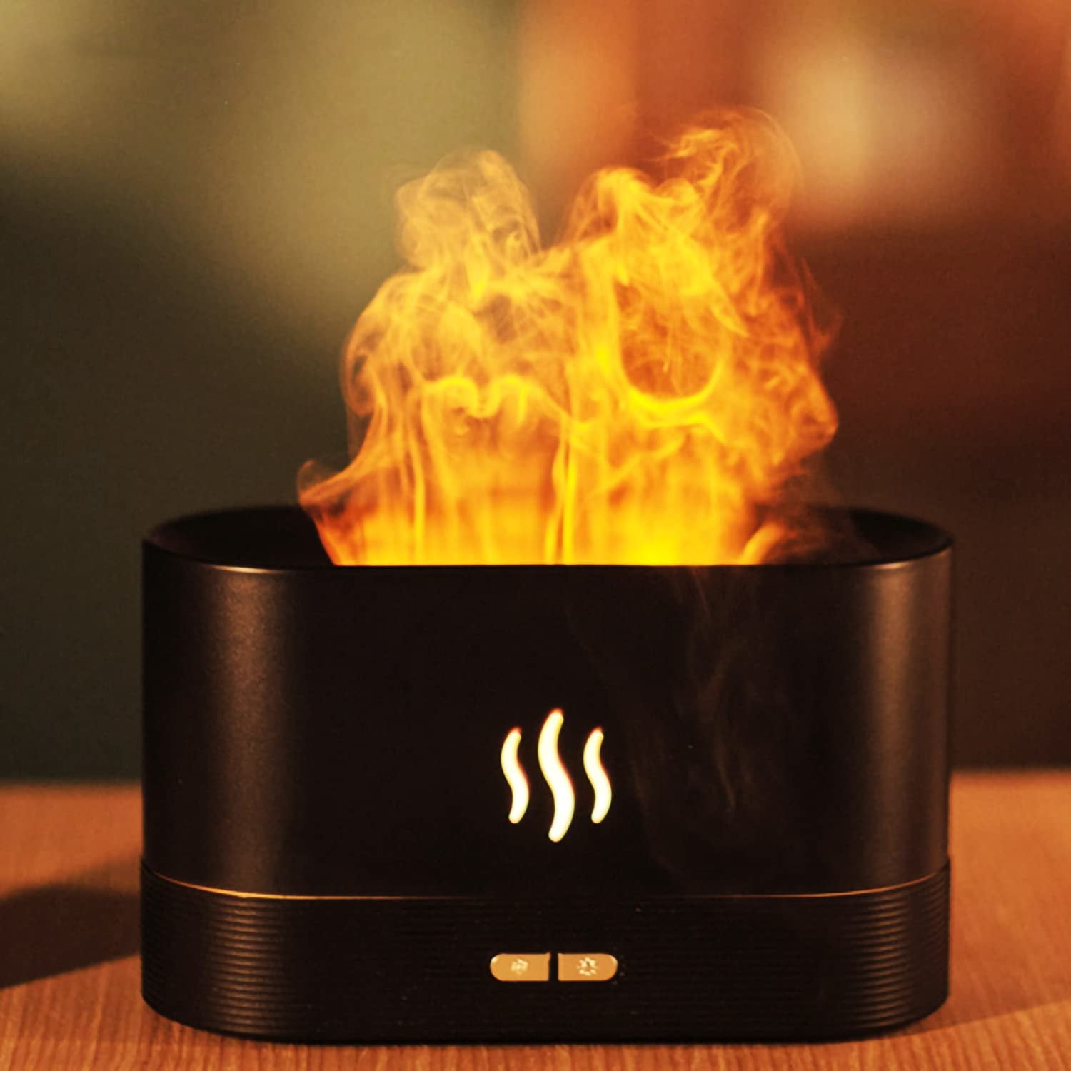 Flame Air Diffuser,Humidifier,Portable-Noiseless Aroma Diffuser