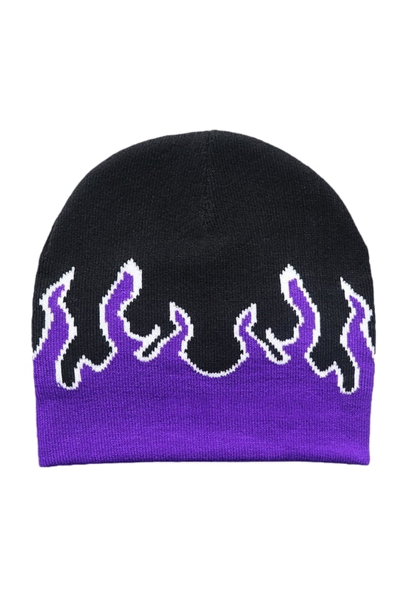 Flame Beanie Y2K Beanies Fire Flame Beanie Flame Cap Skullies Beanie