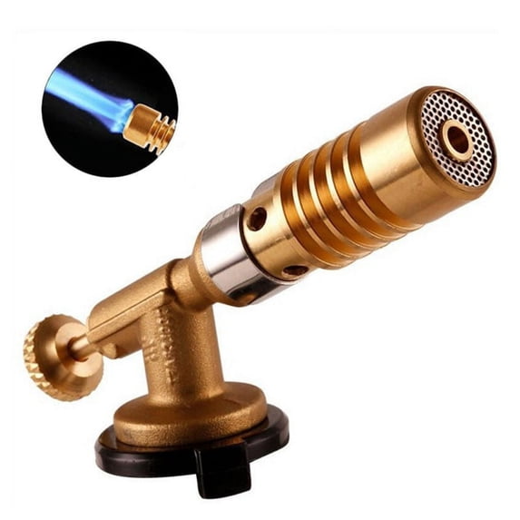 Flame Butane Micro Torch Refillable Gas Cigar Lighter Ignition Blow Torch For Outdoor Barbecue Soldering Torch for Outdoor Camping BBQ