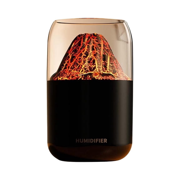 Flame Cool Mist Humidifier 300ml Air Aroma Diffuser Humidifier Flame Noiseless Oil Diffuser For Home Office Yoga Running Sound ≤ 25dB