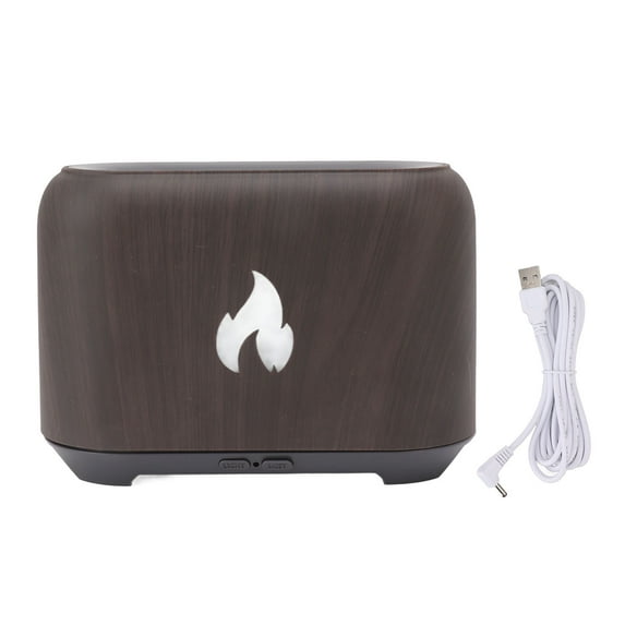Flame Diffuser 130ML 3D Hollowing USB Flame Diffuser Humidifier With 7 LED Color Light For Home