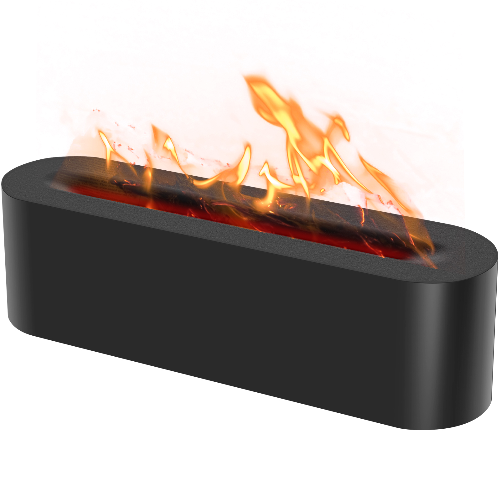 Flame Essential Oil Diffuser with 7 Colour Lights Silent Flame Effect