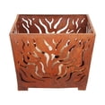thumbnail image 1 of Flame Fire Basket, Rust Metal - Medium, 1 of 1