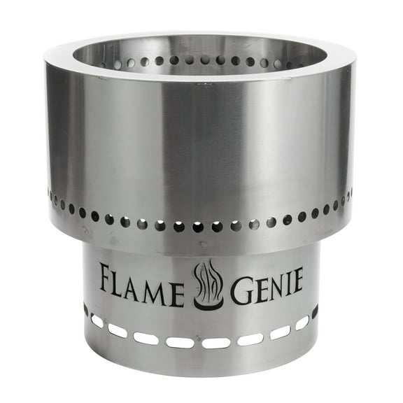 Flame Genie 13.5" Diameter Smoke Free Outdoor Fire Pit with Ash Pan, Steel