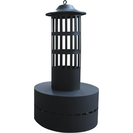 Flame Genie - Flame Tower Fire Pit - Black