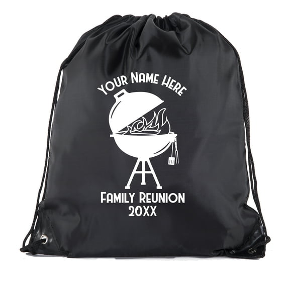 Flame Grill with custom name and Date -Family Reunion Party Favor Bags