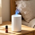 Corner Tech Pattern Flame Humidifier, Desktop Mist Diffuser, Flame Design for Living Room ...