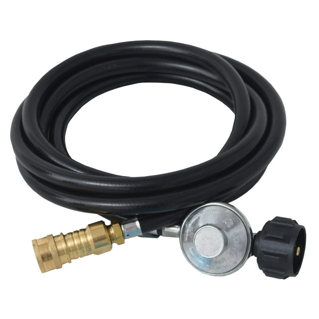 Flame King 12Ft Propane Quick Connect Hose for 20LB Tanks for Flame