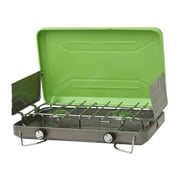 Flame King 2-Burner Portable Camping Stove Grill for Outdoor Cooking, Backpacking