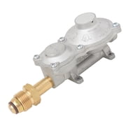 Flame King 150K BTU Horizontal Mounted 2-Stage Propane LP Regulator with POL for RVs, Vans, Trailers, Campers