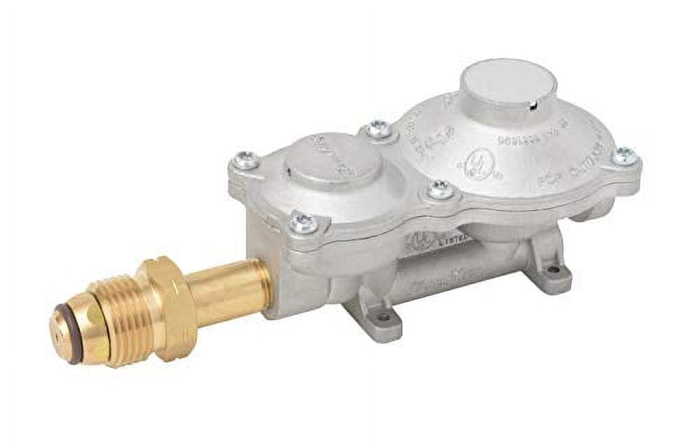 Flame King 2 Stage Propane LP Horizontal Super Compact Regulator with